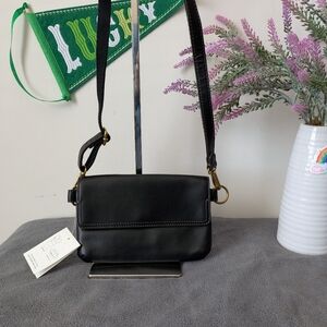 NWT Fossil Black Fannie Mini Bag